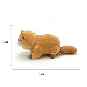 Prone Yellow Beaver Plush